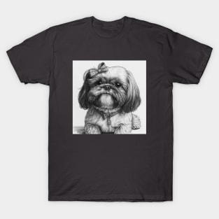 Shih Tzu Pen and Ink T-Shirt